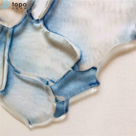 H400mm * 300mm pintura de vidrio de decoración de pared de planta verde moderna china (MR