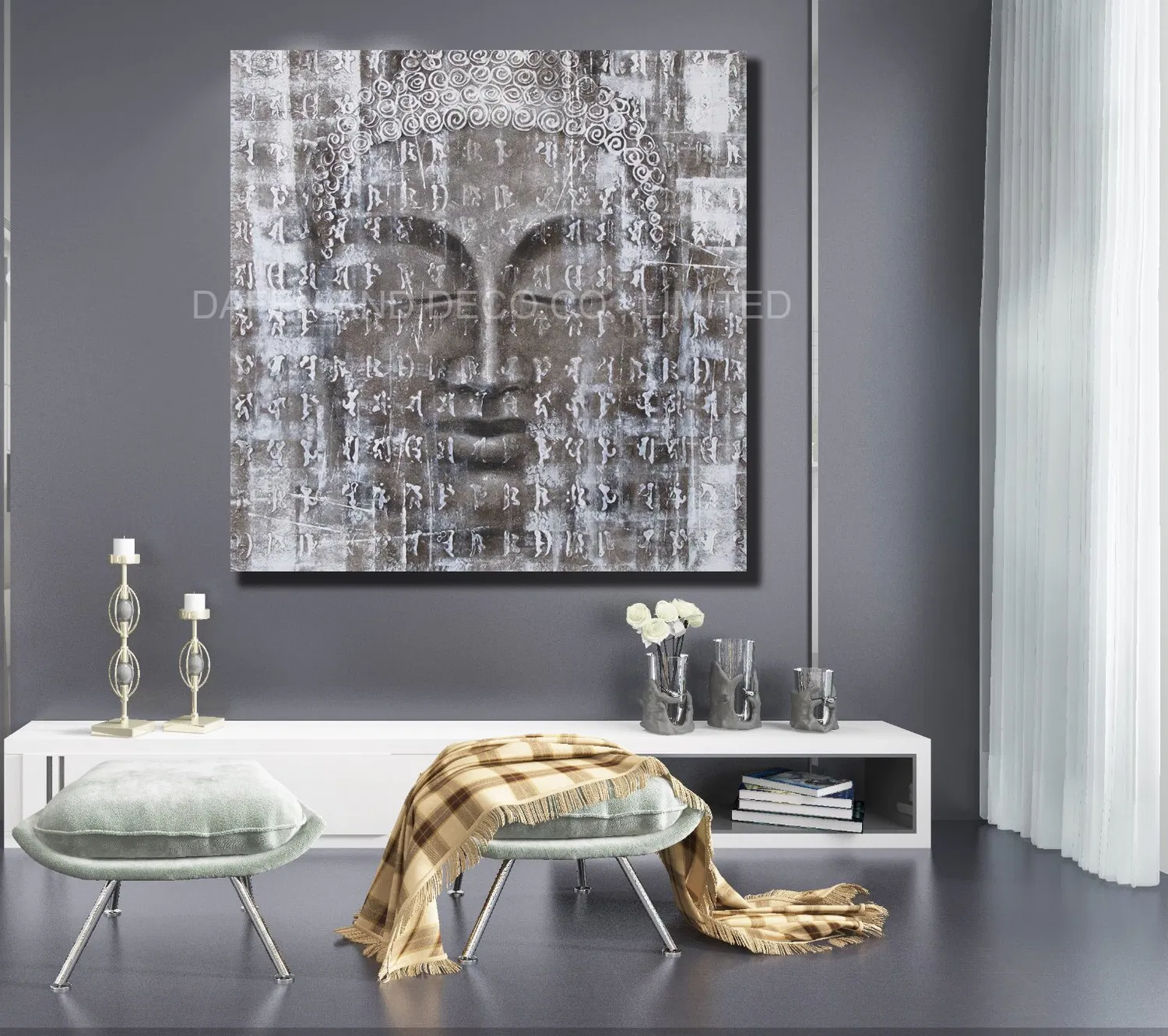 Nuevo diseño 3D Forro realista Elefante Pintura de vidrio ultral transparente (MR